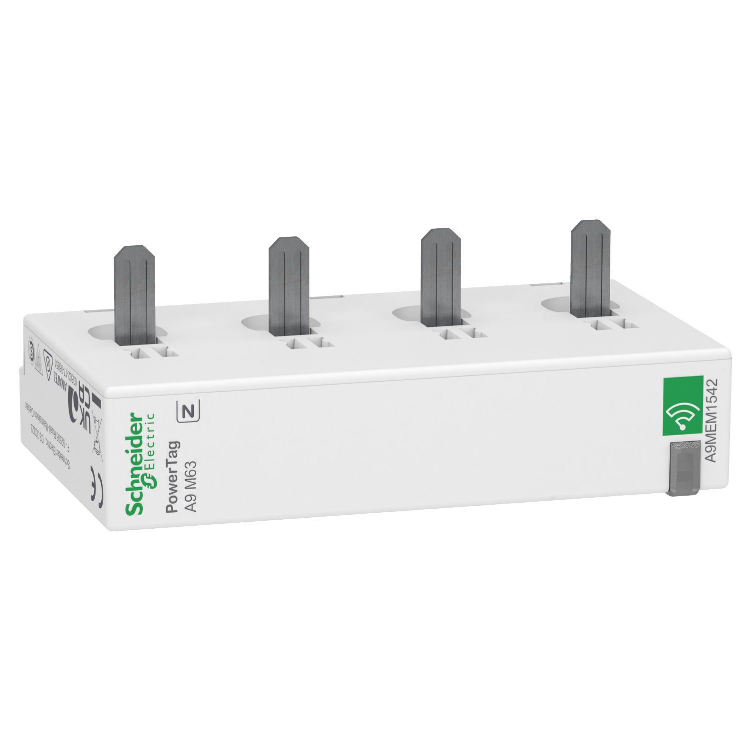 Energy sensor, PowerTag Monoconnect 63A 3P+N bottom position