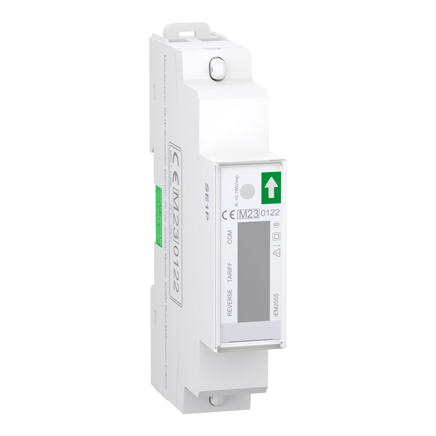 Modular single phase power meter iEM2055 - 230V - 45A with comm Modbus - MID