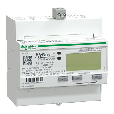 IEM3235 energy meter - CT - M-bus - 1 digital I - 1 digital O - multi-tariff - MID