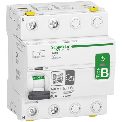 Acti9 iID - Residual Current Circuit Breaker - 2P - 40A - 300mA - B-SI type