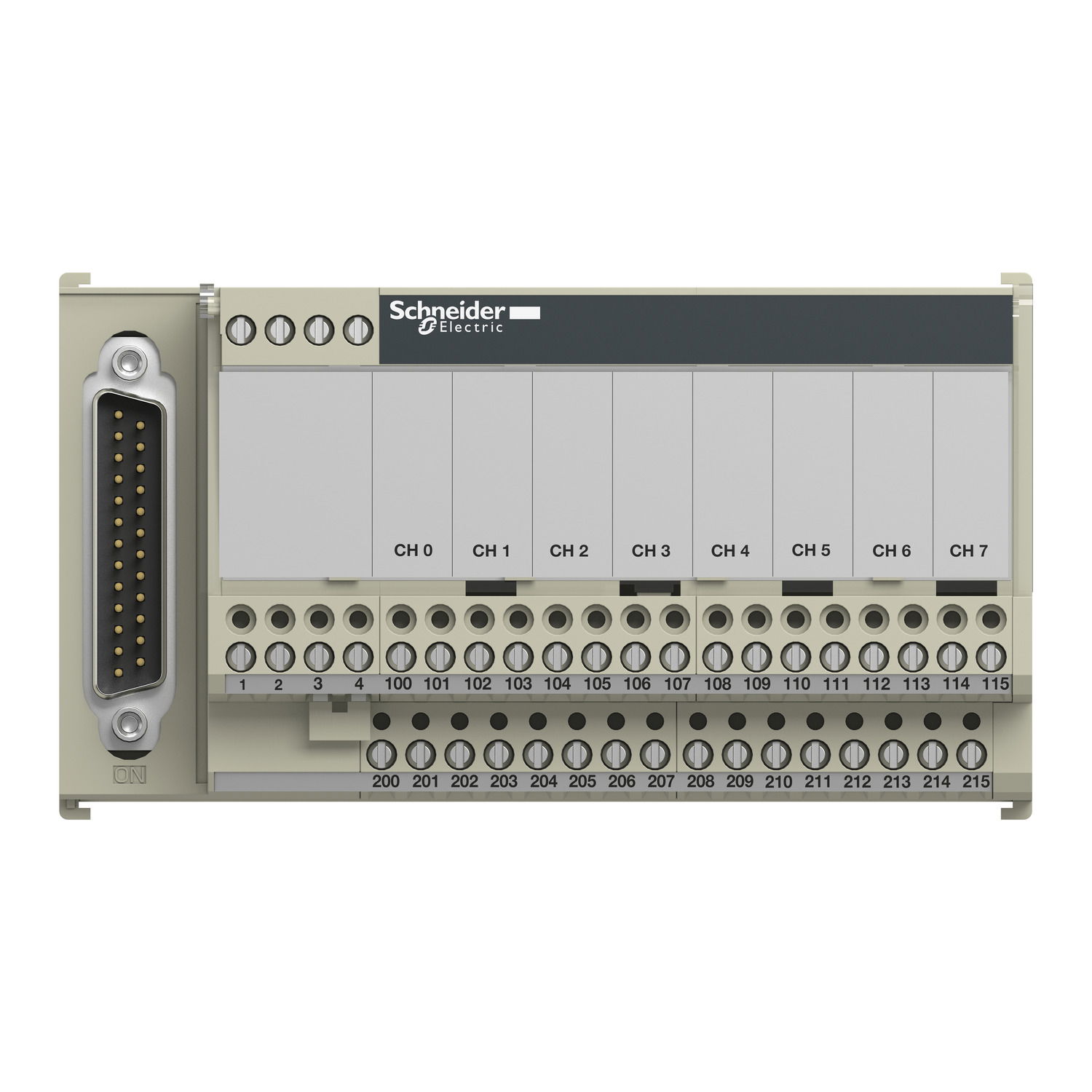 Connection sub-base ABE7 - for passive distribution of 8 channels – Image 4 of 7
