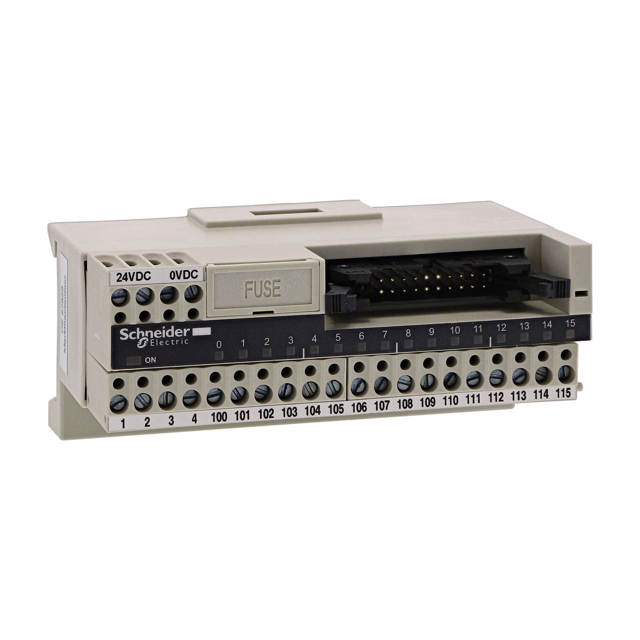 Passive connection sub-base ABE7 - 16 inputs or outputs - Led