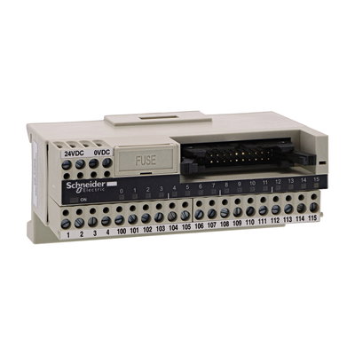 Passive connection sub-base ABE7 - 16 inputs or outputs - Led