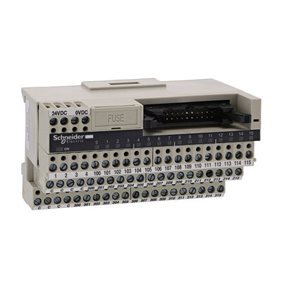 Passive connection sub-base ABE7 - 16 inputs or outputs - Led