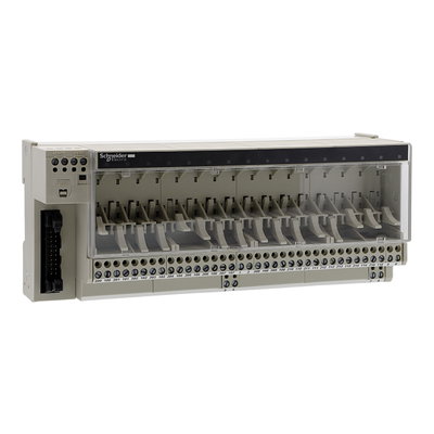 Sub-base for plug-in relay ABE7 - 16 channels - relay 10 mm