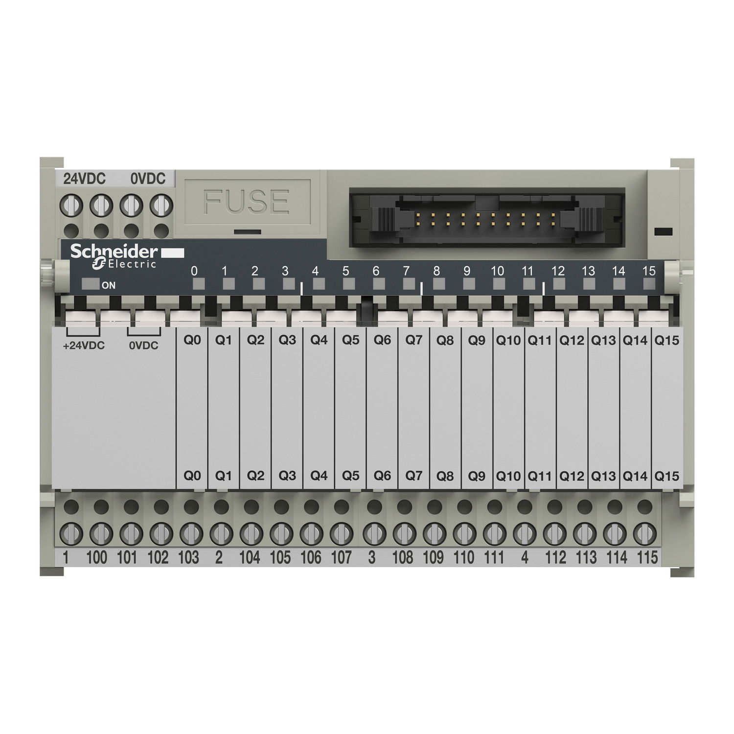 Sub-base with plug-in electromechanical relay ABE7, 16 channels, relay 5 mm – Image 4 of 7