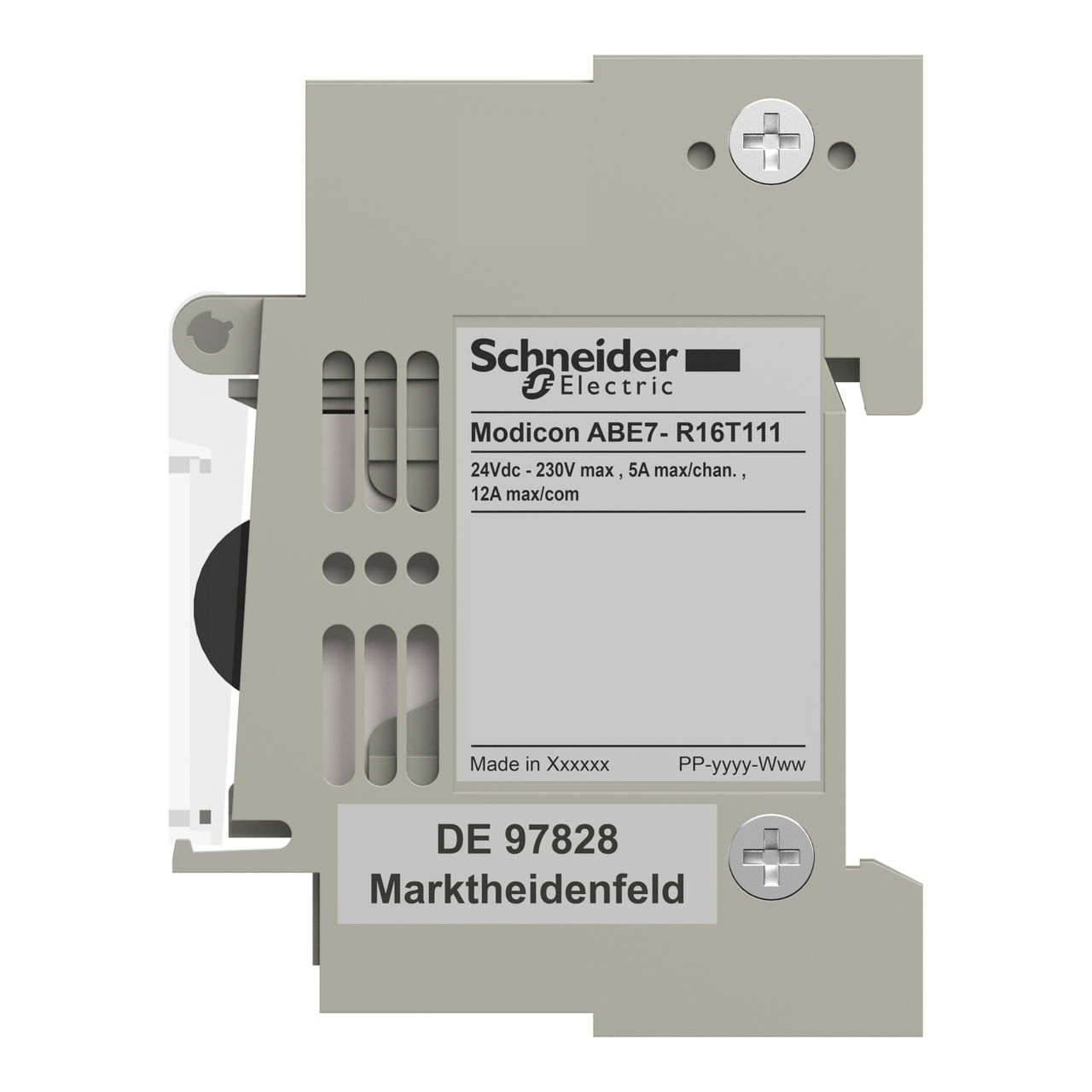 Sub-base with plug-in electromechanical relay ABE7, 16 channels, relay 5 mm – Image 7 of 7