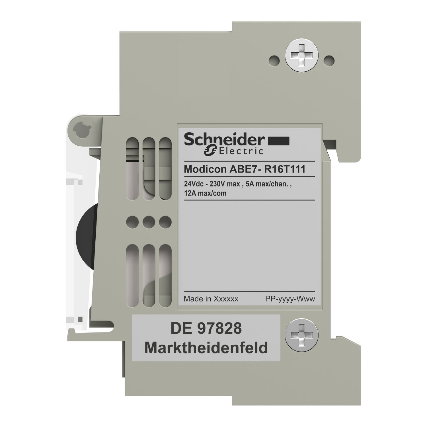 Sub-base with plug-in electromechanical relay ABE7, 16 channels, relay 5 mm – Image 7 of 7