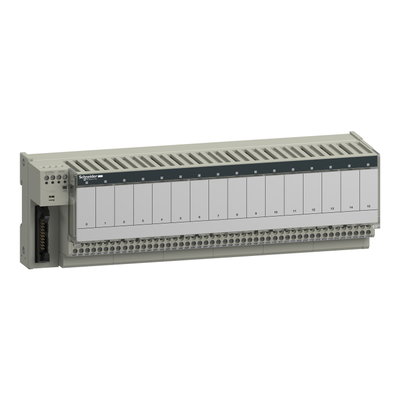 Sub-base with plug-in electromechanical relay ABE7 - 16 channels - relay 12.5 mm