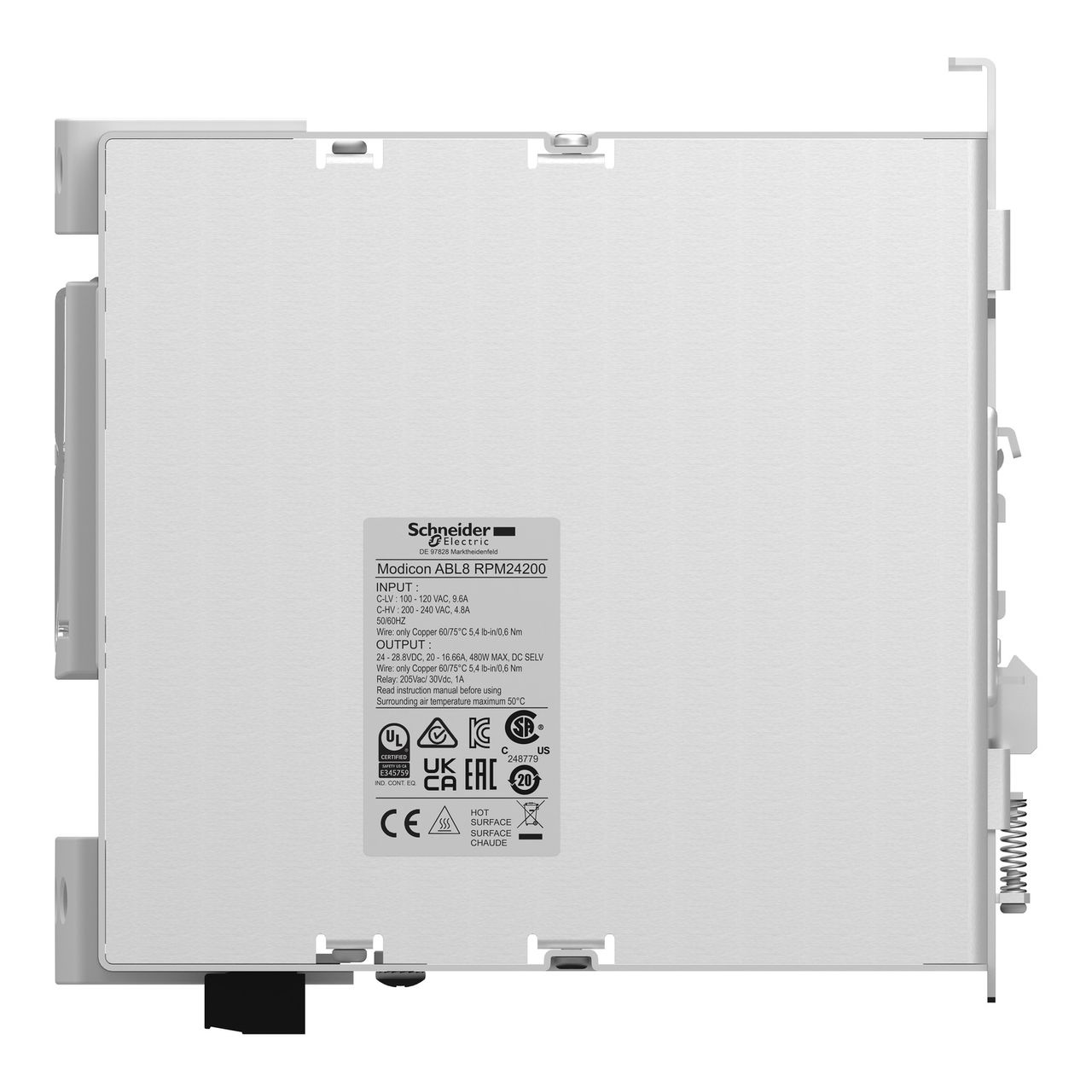 Regulated SMPS - 1 or 2-phase - 100..240 V - 24 V - 20 A – Image 7 of 7