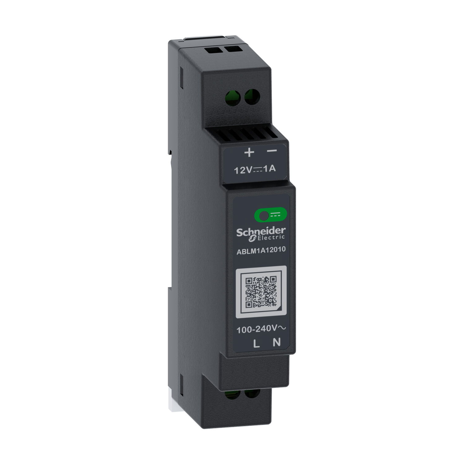 Regulated Power Supply, 100-240V AC, 12V 1 A, single phase, Modular