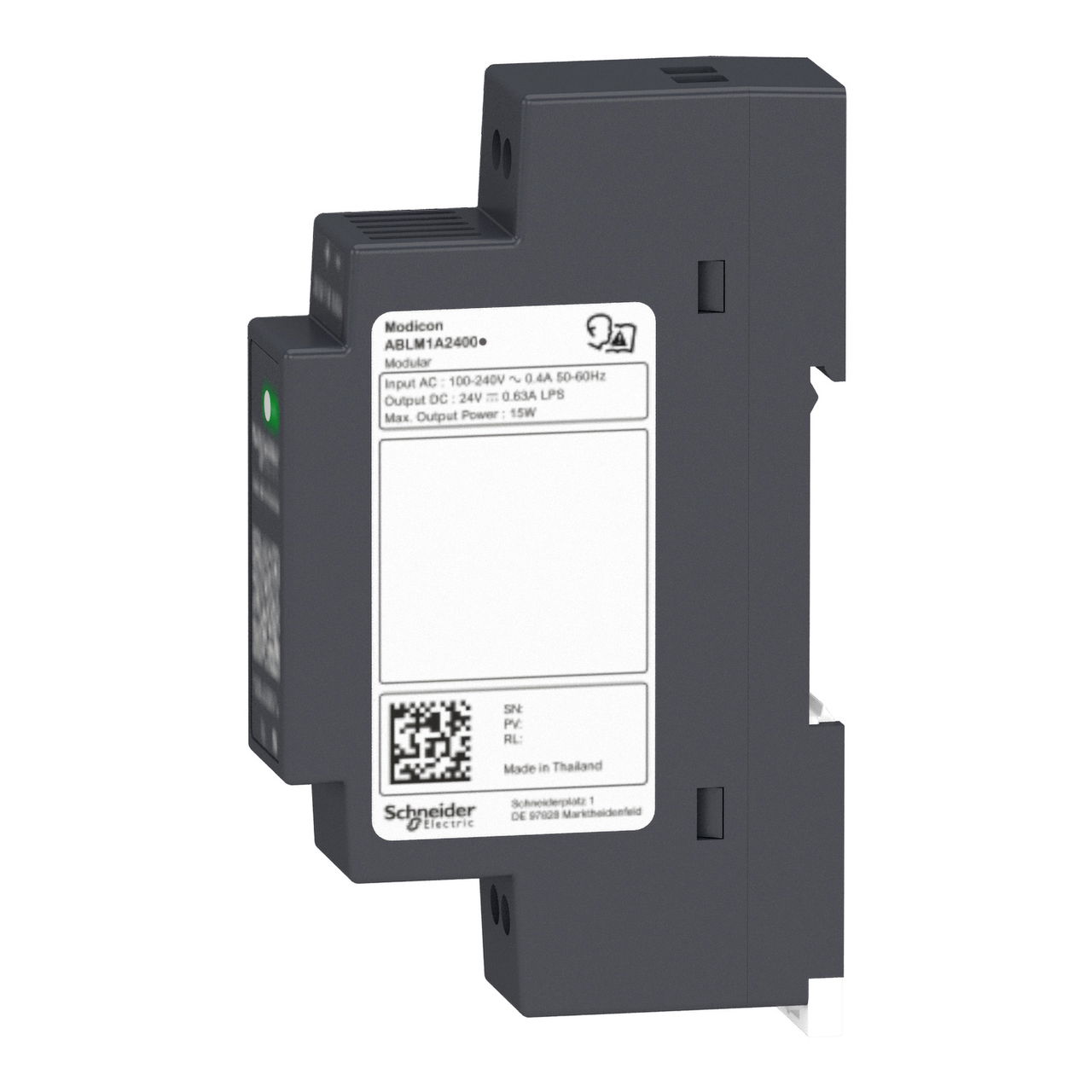 Regulated Power Supply, 100-240V AC, 24V 0.6 A, single phase, Modular – Image 7 of 7