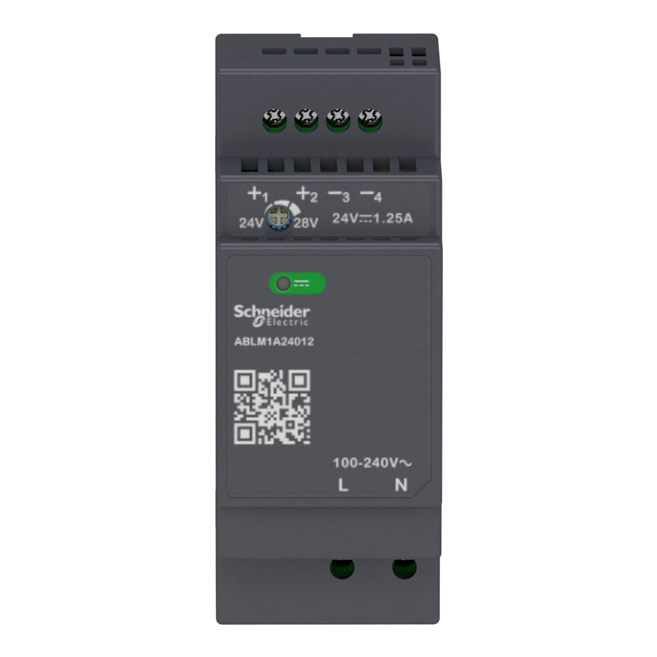 Regulated Power Supply, 100-240V AC, 24V 1.2 A, single phase, Modular – Image 4 of 7