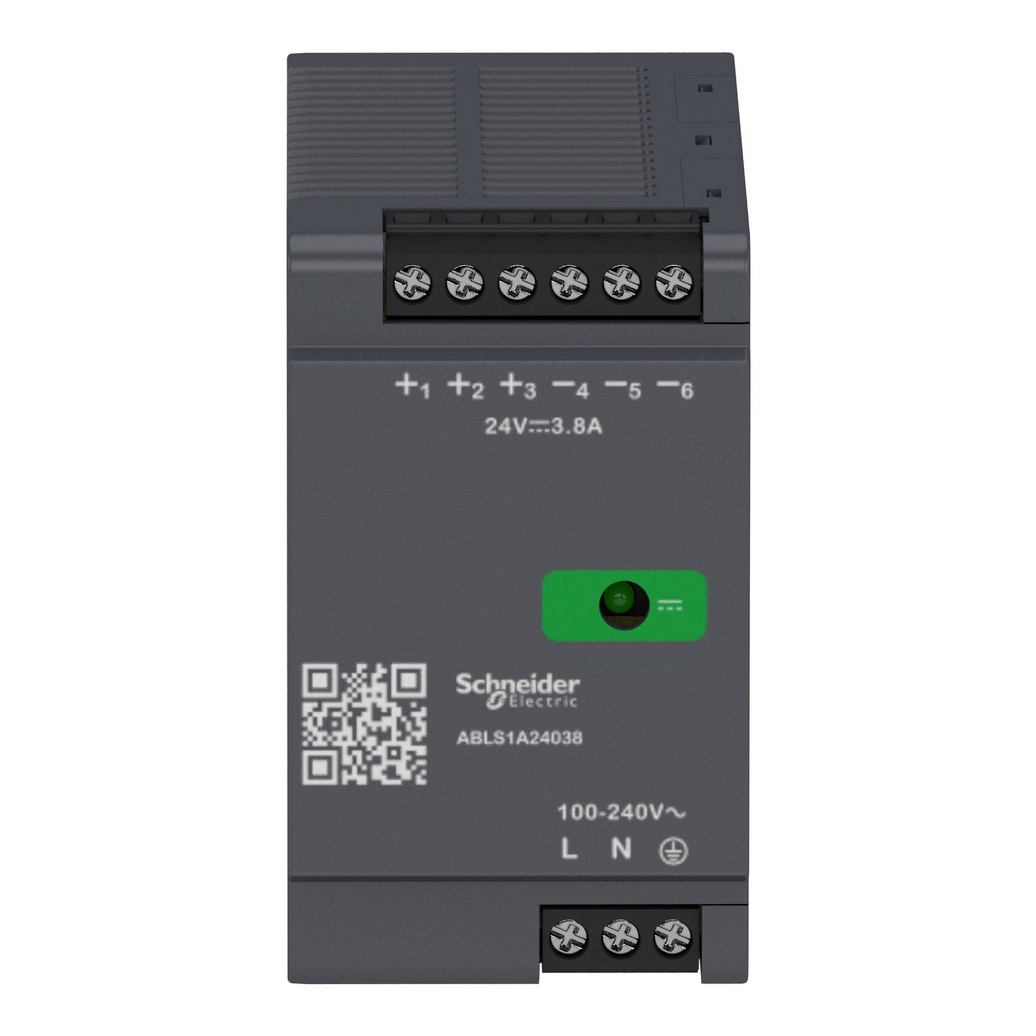 Regulated Power Supply, 100-240V AC, 24V 3.8 A, single phase, Optimized – Image 4 of 7