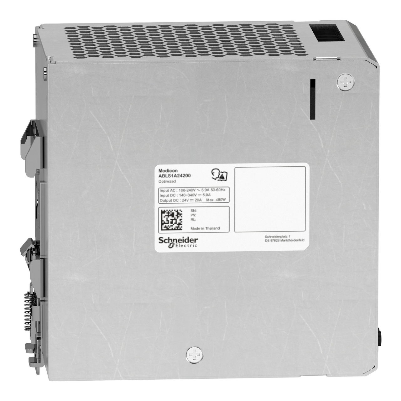 Regulated Power Supply, 100-240V AC, 24V 20 A, single phase, Optimized – Image 6 of 7