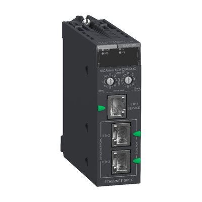 Modicon X80 EIO Drop adapter with Ethernet backplane