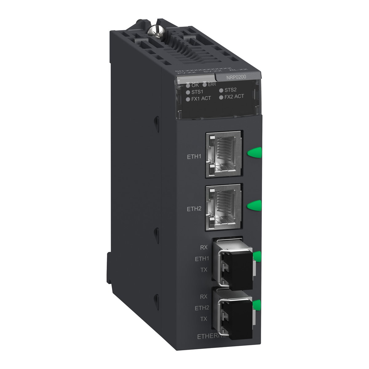 Fiber converter MM/LC 2CH 100Mb - for severe environment