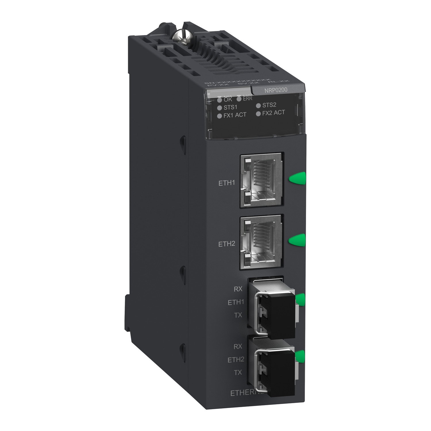 Fiber converter MM/LC 2CH 100Mb - for severe environment