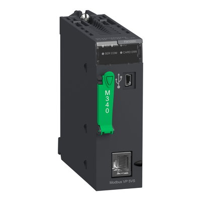 Processor module M340 - max 512 discrete + 128 analog I/O - Modbus