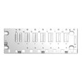 Rack M340 - 6 slots - panel, plate or DIN rail mounting
