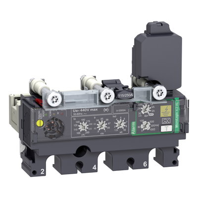 Trip unit MicroLogic 4.2 AL for ComPacT NSX 100/160/250 circuit breakers, electronic, rating 100A, 3 poles 3d
