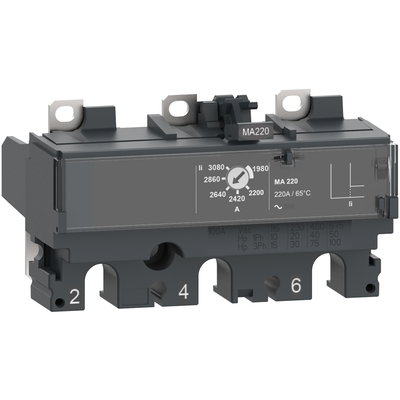 Trip unit MA100 for ComPacT NSX 100/160/250 circuit breakers, magnetic, rating 100 A, 3 poles 3d
