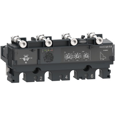 Trip unit MicroLogic 2.2 for ComPacT NSX 250 circuit breakers, electronic, rating 250A, 4 poles 4d