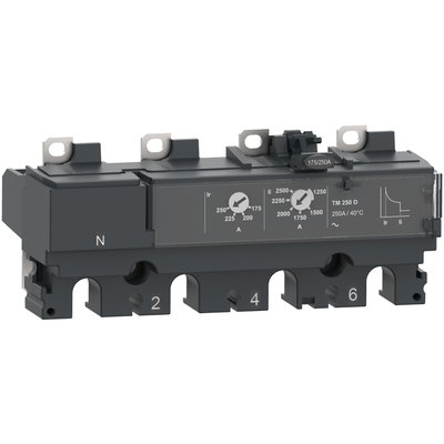 Trip unit TM63D for ComPacT NSX 100/160/250 circuit breakers, thermal magnetic, rating 63 A, 4 poles 4d