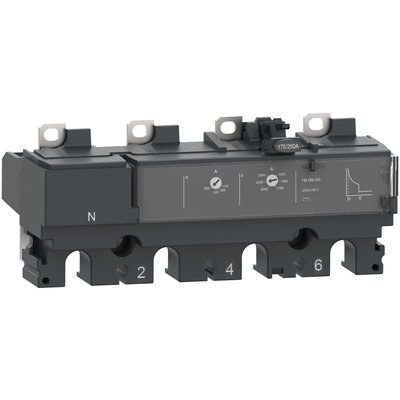 Trip unit TM125DC, ComPacT NSX 160 DC, thermal magnetic, 125 A rating, 4P 4d