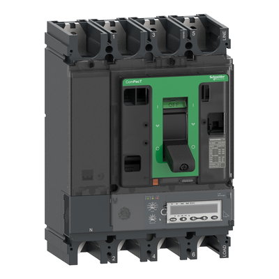 Circuit breaker ComPacT NSX400HB1, 75 kA at 690 VAC, MicroLogic 5.3 E trip unit 400 A, 4 poles 4d