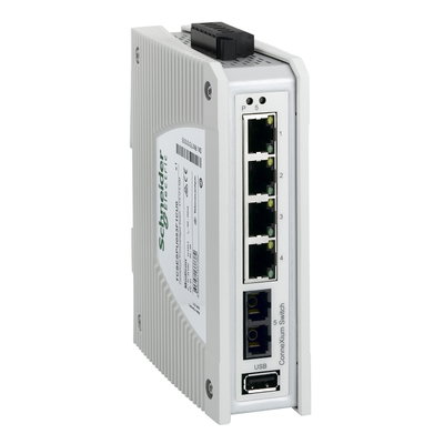 ConneXium Premium Unmanaged Switch - 4 ports for copper + 1 ports for fiber optic multimode