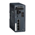 Modicon Managed Switch, 4 Ports für Kupfer (4TX 10/100 Mbit/s) + 1 für Glasfaser Multimode (1FX-MM 100 Mbit/s)