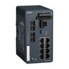 Modicon Managed Switch - 8 ports for copper + 2 ports for fiber optic single-mode