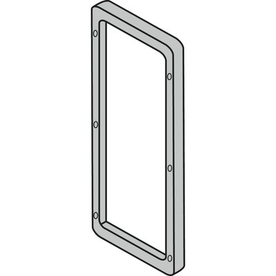 Frame : 635x185mm for sidebyside mounting of WM encl. from H600 and D300mm.IP 66