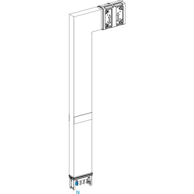 CANALIS - ELBOW - DOWNWARD - SEGMENT B M-TO-M - FIRE BARRIER - 250A