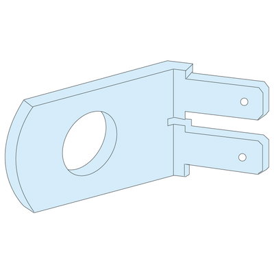 Voltage tap-off, Linergy busbars, M10 screw fixing, for 2 clips 6.35 mm, set of 20