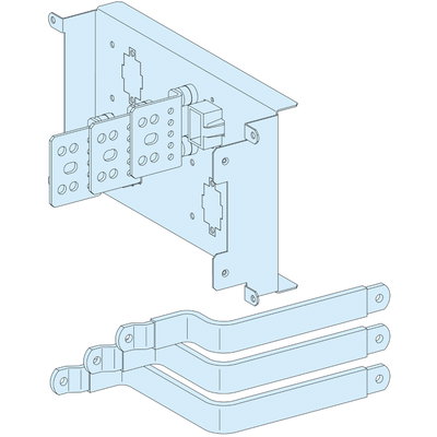Connection transfer assembly in duct for fixed horizontal NSX630 with toggle, 3P