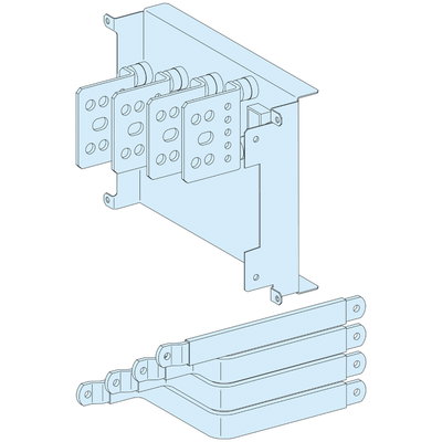 Connection transfer assembly in duct for fixed horizontal NSX630 with toggle, 4P