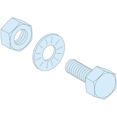 PrismaSeT-P, Linergy BS, Befestigungsschrauben, M6x20mm+Muttern+Scheiben,(20Stück)