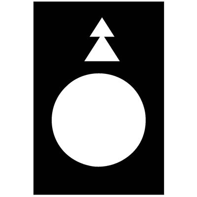 Legend - 30 x 40 mm - black - left, slow-fast