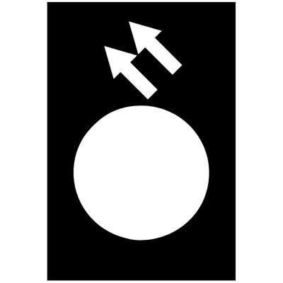 Legend - 30 x 40 mm - black - reverse, fast