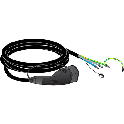 Attached Cable T2 16A 1-Ph IEC 4 meters - Wallbox EVH2 spare part