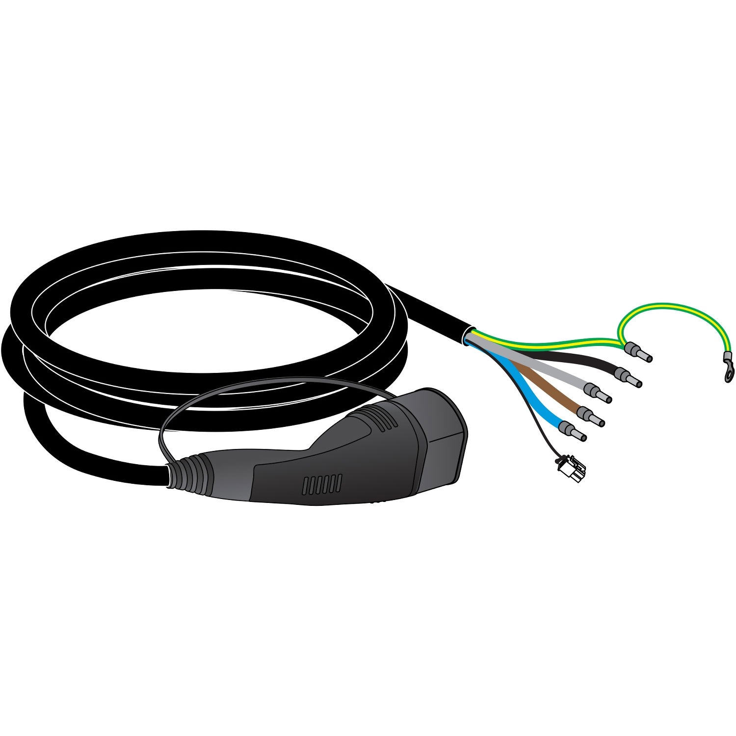 Attached cable T2 32A 3-Ph IEC 4,5m Smart Wallbox