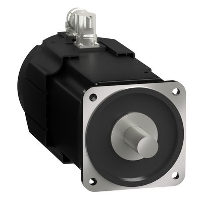 Servomotor, Lexium BMH, 190mm, 100Nm, glatte Welle IP65, Singelturn 128P/U, M40+M23 abgewinkelt, Bremse, Lüfter