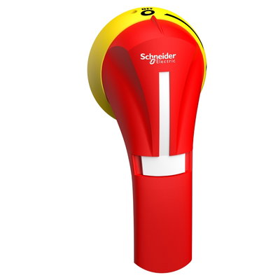 External rotary handle, TeSys GS, red handle, front mounting, 3 positions Test-I-O, IP65, for GS 100-400A IEC