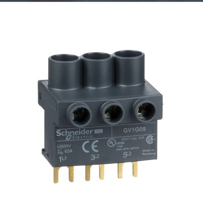 TeSys GV2, TeSys D & TeSys U - terminal block - 3P - from the top