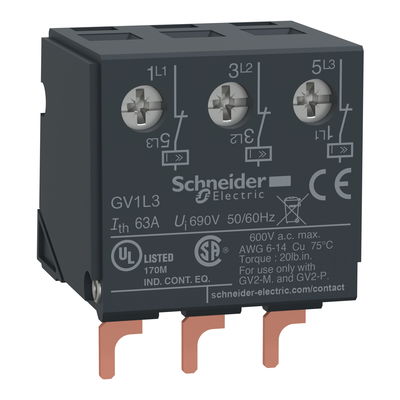 Current limiter module, TeSys GV2, on device mounting