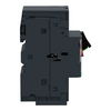 Motor circuit breaker, TeSys GV2, 3P, 0.25-0.4 A, thermal magnetic, spring terminals