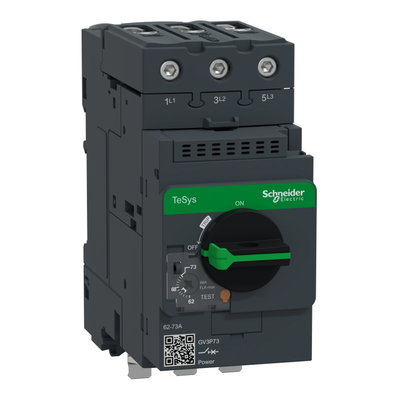 TeSys GV3P thermal-magn motor circuit breaker 62-73A w/o bottom terminal block