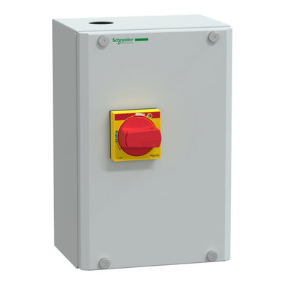 TeSys GV3 - Enclosure for TeSys GV3P/L - red handle - IP65